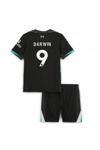 Fotbalové Dres Liverpool Darwin Nunez #9 Dětské Venkovní Oblečení 2024-25 Krátký Rukáv (+ trenýrky)